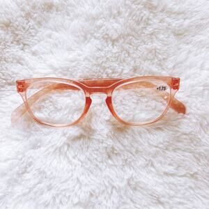 Morgan Clear Pink Modern Chic Reader Glasses